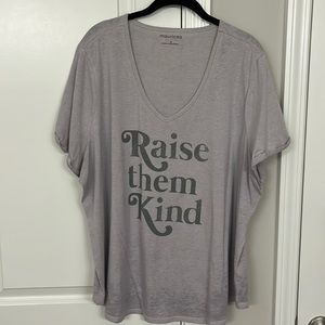 Raise them kind purple T